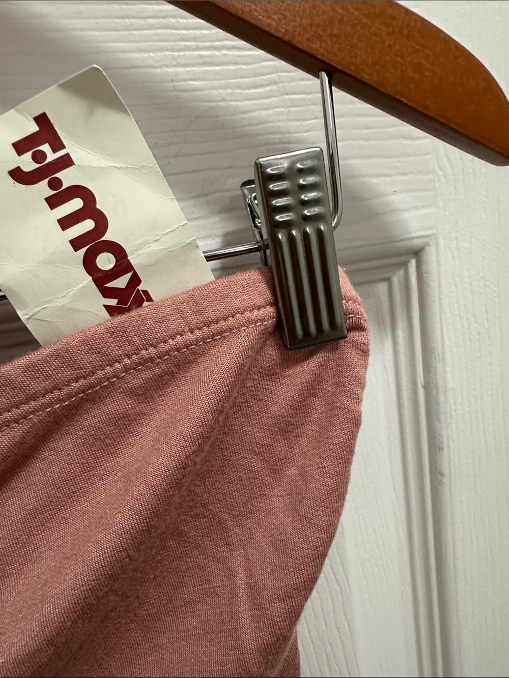 Ruched Tube Midi Skirt in Dusty Rose - Picture 3 of 4